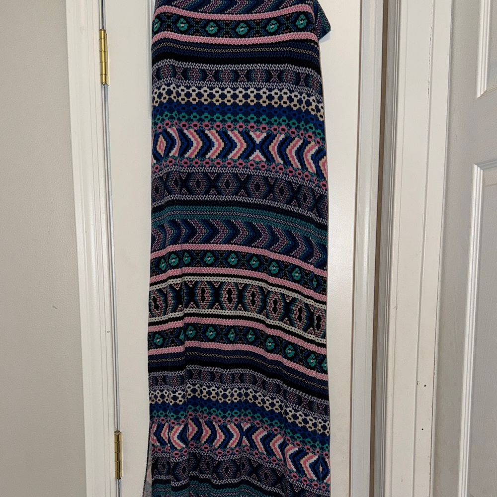 Colorful Geometric Maxi Skirt